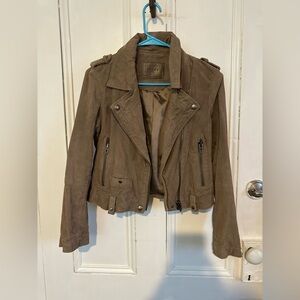 BLANKNYC Suede Moto Jacket - S